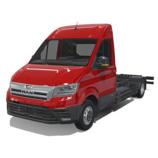 MAN TGE 2023 Long Chassis 3D Model