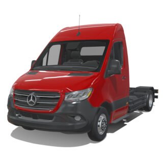 Mercedes-Benz Sprinter 2024 Short Chassis 3D Model