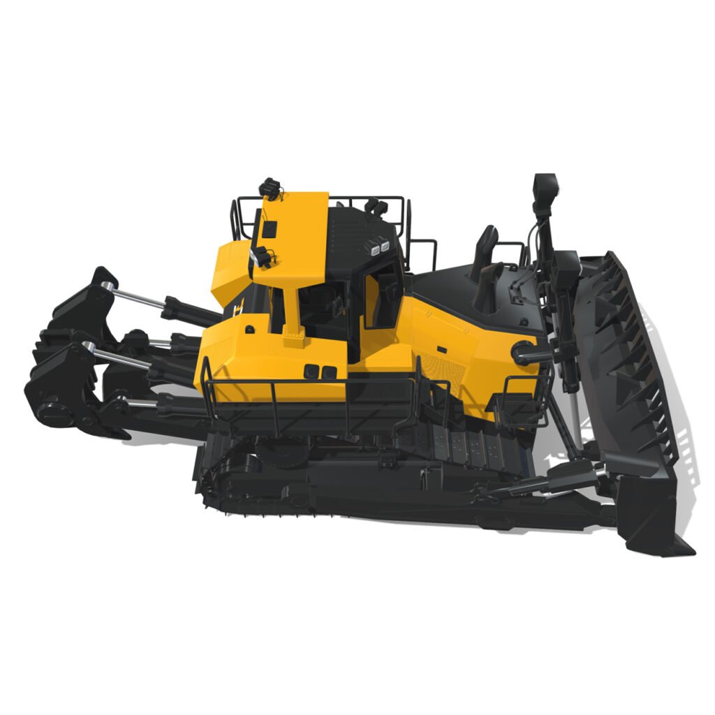 Rezoro3D Bulldozer RB2000 3D Model - Rezoro3D