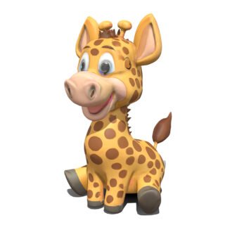 Baby Giraffe 3D Model