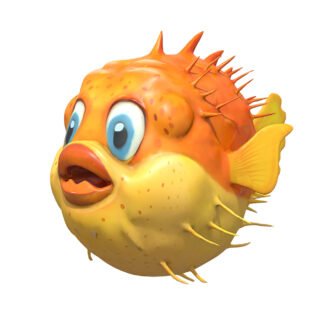 Bubble Pufferfish 3D Model