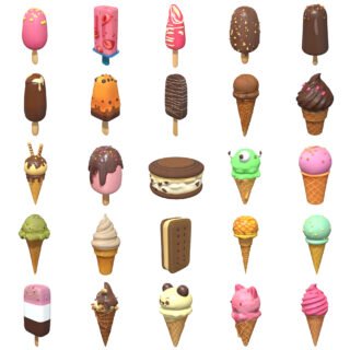 Ice-Creams 3D Models Pack 1