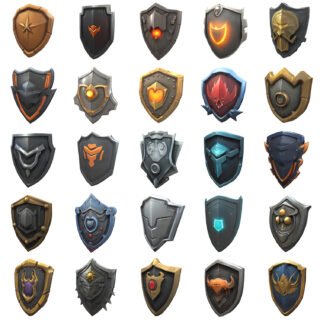 Shields 3D Models Pack 2