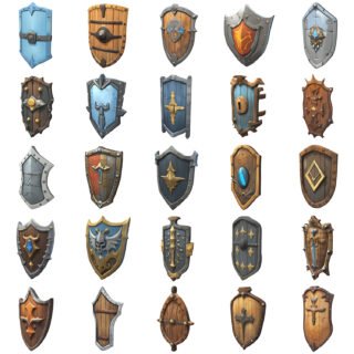 Shields 3D Models Pack