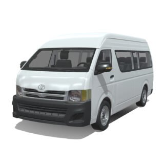 Toyota Hiace GL Bus 2018 3D Model
