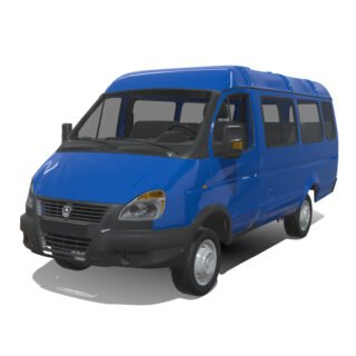 GAZelle Sobol Bus 3D Model
