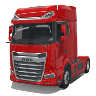 DAF XF 2022 Sleeper Truck 3D Model