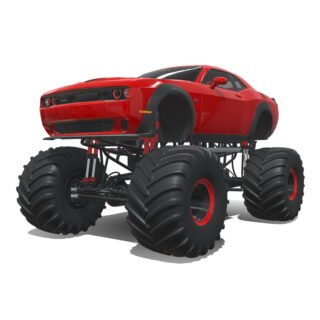 Dodge Challenger 2021 Monster 3D Model
