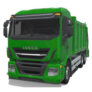 Iveco Stralis 2018 Garbage Truck 3D Model