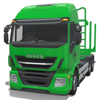 Iveco Stralis 2018 Logs Truck 3D Model