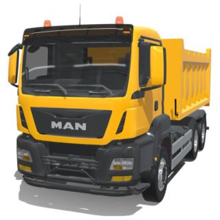 MAN TGX 2018 Dumper Truck 3D Model