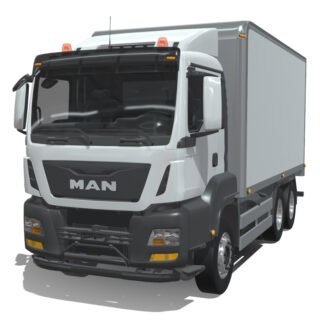 MAN TGX 2018 Cargo Truck 3D Model