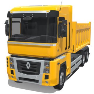 Renault Magnum 2018 Dumper Truck 3D Model