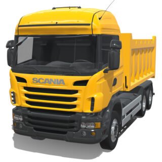 Scania R490 2018 Dumper Truck 3D Model