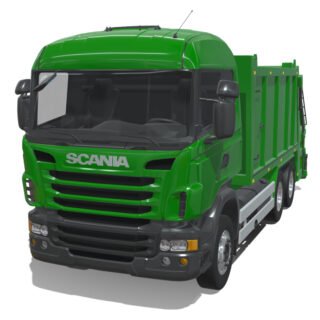 Scania R490 2018 Garbage Truck 3D Model