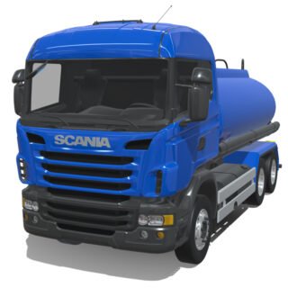 Scania R490 2018 Tanker Truck 3D Model