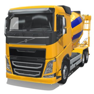 Volvo FH4 2018 Concrete Mixer Truck 3D Model