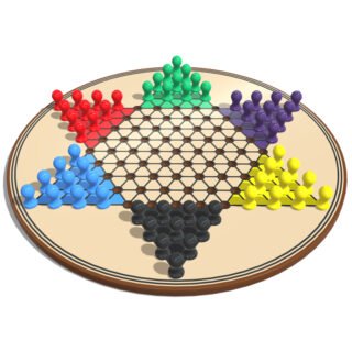 Chinese Checkers Board Game 3D Model