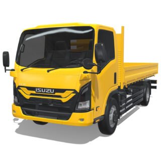 Isuzu Elf 2024 Long Flatbed 3D Model