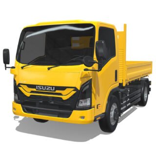 Isuzu Elf 2024 Short Flatbed 3D Model