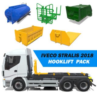 Iveco Stralis 2018 Hooklift 3D Models Pack