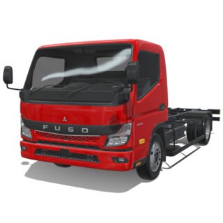 Mitsubishi Fuso eCanter 2024 Long Chassis 3D Model