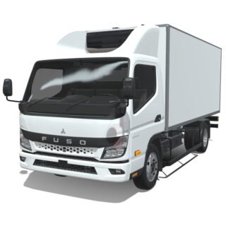 Mitsubishi Fuso eCanter 2024 Long Refrigerated 3D Model