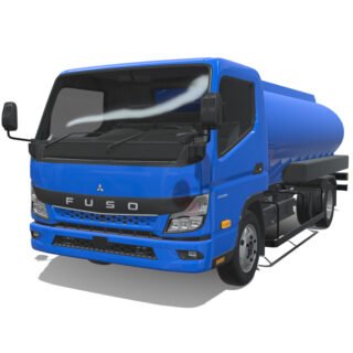 Mitsubishi Fuso eCanter 2024 Long Tanker 3D Model