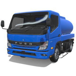 Mitsubishi Fuso eCanter 2024 Short Tanker 3D Model