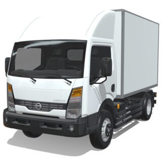 Nissan Atlas Cabstar 2024 Short Cargo 3D Model