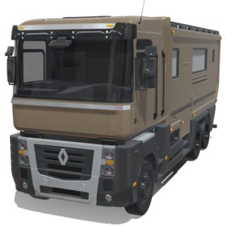 Renault Magnum 2018 Commander Luxury Motorhome 3D Model