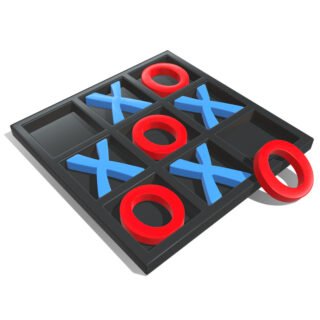 Tic Tac Toe Board Game 3D Model