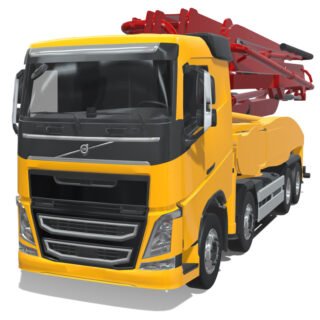 Volvo FH4 2018 Concrete Pump Truck 3D Model