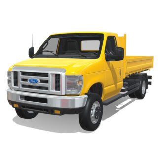 Ford E-Series 2025 Short Flatbed 3D Model
