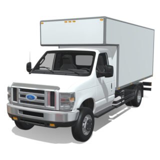 Ford E-Series 2025 Long Cargo 3D Model