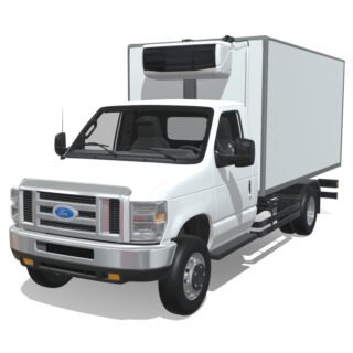 Ford E-Series 2025 Long Refrigerated 3D Model