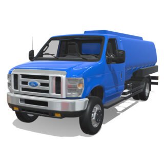 Ford E-Series 2025 Long Tanker 3D Model