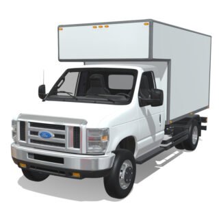 Ford E-Series 2025 Short Cargo 3D Model