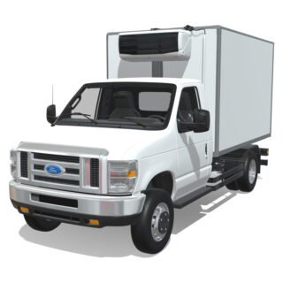 Ford E-Series 2025 Short Refrigerated 3D Model