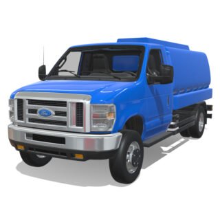 Ford E-Series 2025 Short Tanker 3D Model