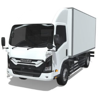 Isuzu Elf 2024 Long Cargo 3D Model