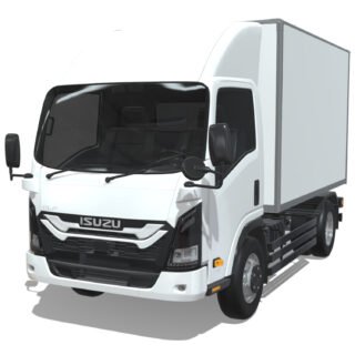Isuzu Elf 2024 Short Cargo 3D Model