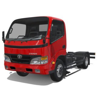 Toyota Dyna 2010 Long Chassis 3D Model
