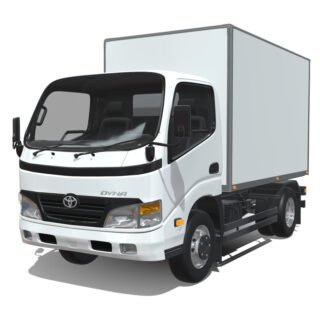 Toyota Dyna 2010 Short Cargo 3D Model