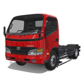 Toyota Dyna 2010 Short Chassis 3D Model