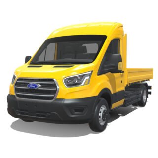 Ford Transit MK8 2020 Short Flatbed 3D Model