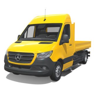 Mercedes-Benz Sprinter 2024 Short Flatbed 3D Model