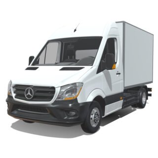 Mercedes-Benz Sprinter 2018 Short Cargo 3D Model