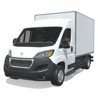 Peugeot Boxer 2024 Short Cargo 3D Model
