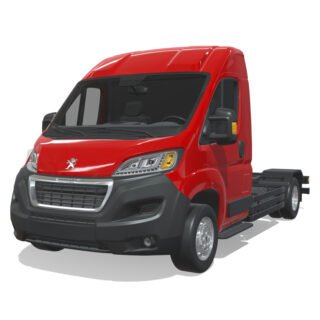 Peugeot Boxer 2024 Short Chassis 3D Model